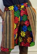 Bloom Heritage Ankara Shorts with Aso Oke Pockets
