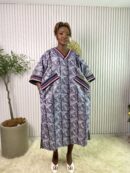 Heritage Kampala Boubou Dress with Aso Oke Accents (Women)
